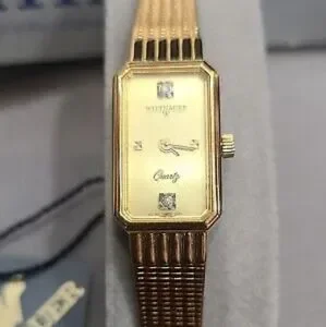 Vintage Wittnauer AS1740 Swiss 0280 Diamond Romance goldtone watch still in box Wittnauer (Swiss, Est. 1885) Men main image 3